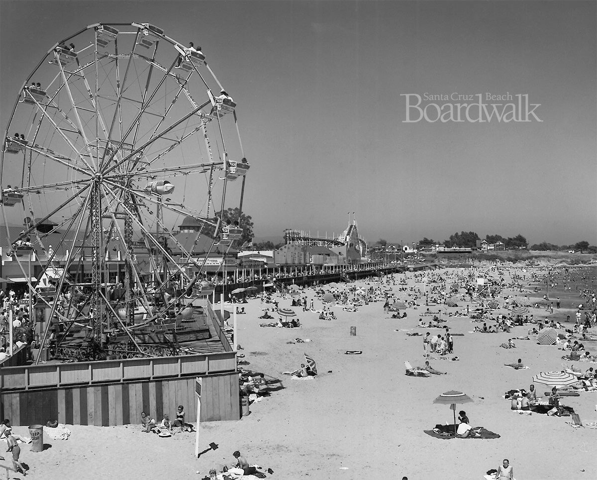 Ferris Wheel 1950 Santa Cruz Beach Boardwalk Amusement Park